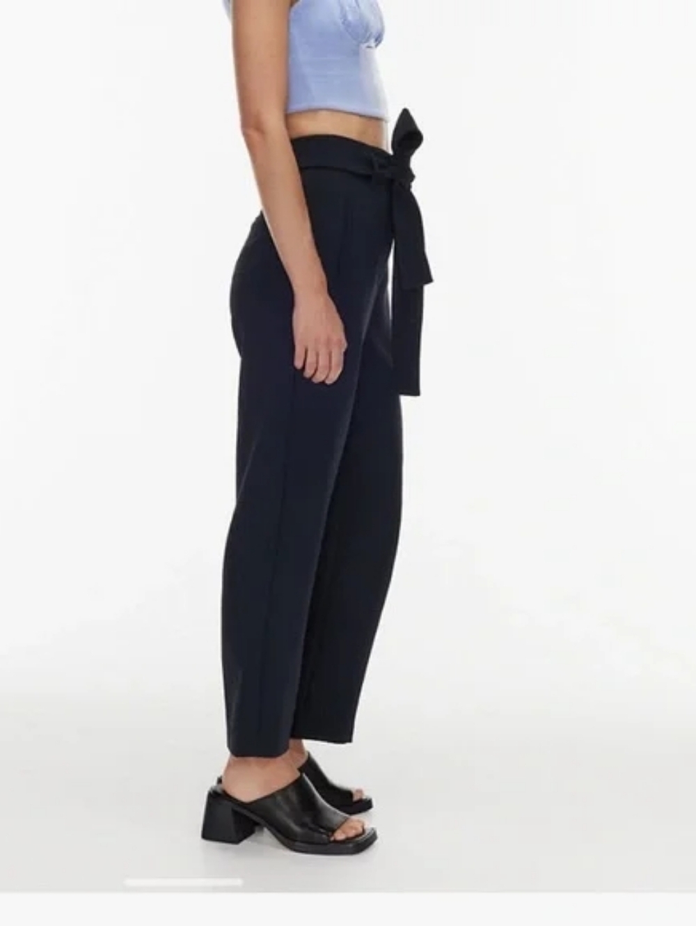 Wilfred Front Tie Pants Navy 8
